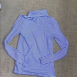 EUC J Crew Tissue Turtleneck Long-Sleeve Top